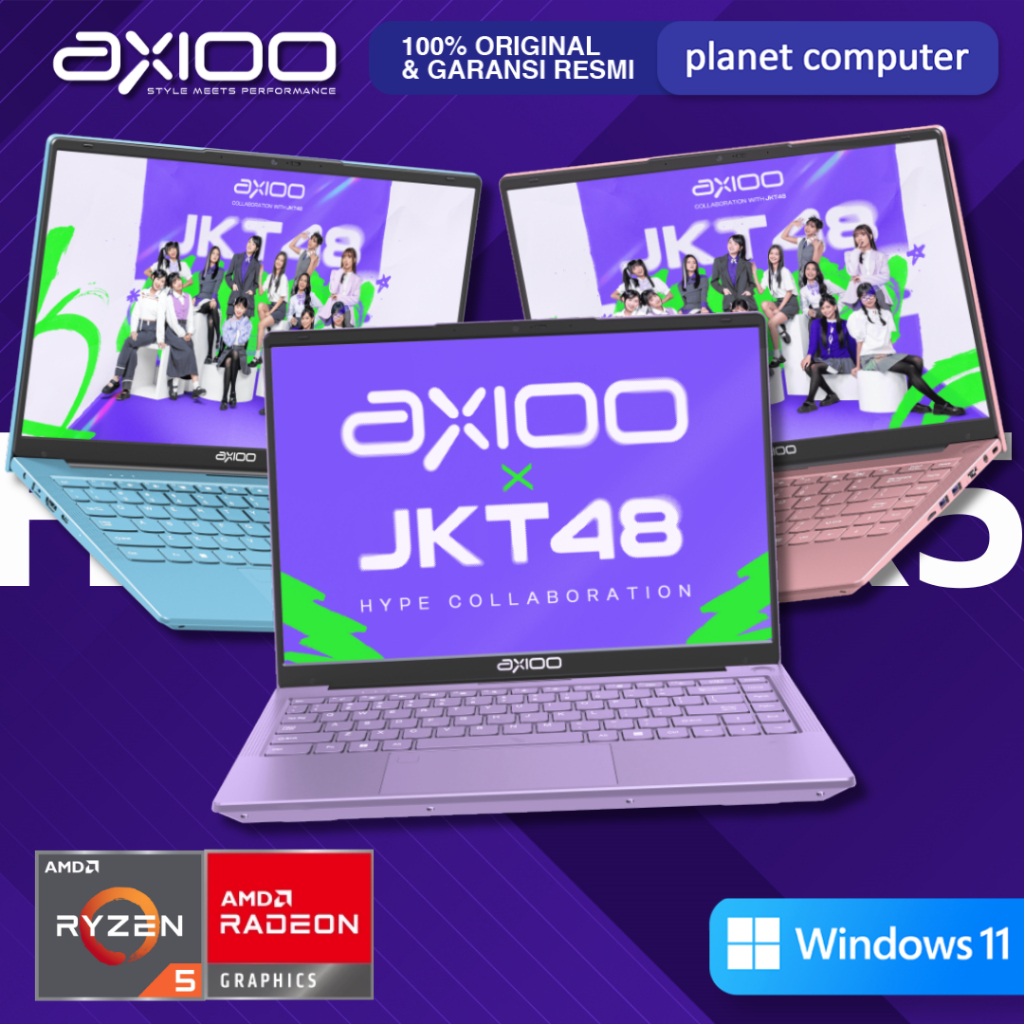 Jual AXIOO Hype 5 Amd X5-2 Lollipop Series Ryzen 5 7430 RAM 8Gb SSD ...