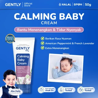 GENTLY Calming Baby Cream 50 g | Perlengkapan Bayi Newborn - Tidur Nyenyak - Nyaman untuk si Kecil
