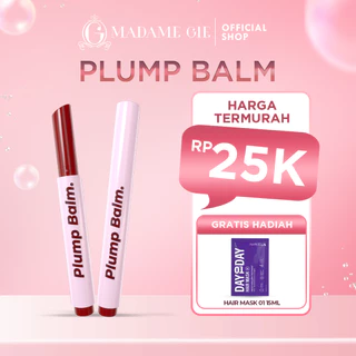 [GRATIS HADIAH] Madame Gie Plump Balm - Lip Gloss Moisturizing Long Lasting