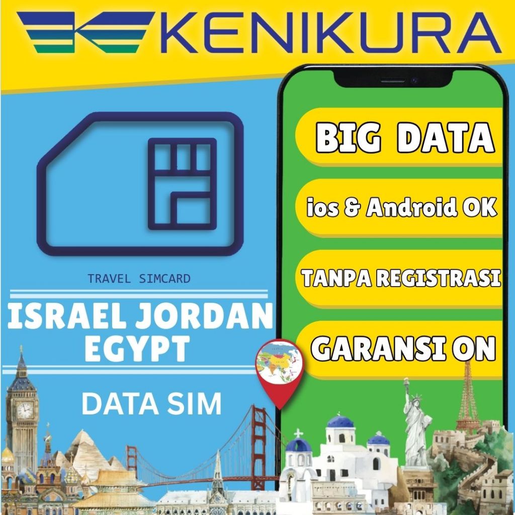 Jual Israel Jordan Egypt simcard paket data internet sim card Yordan ...
