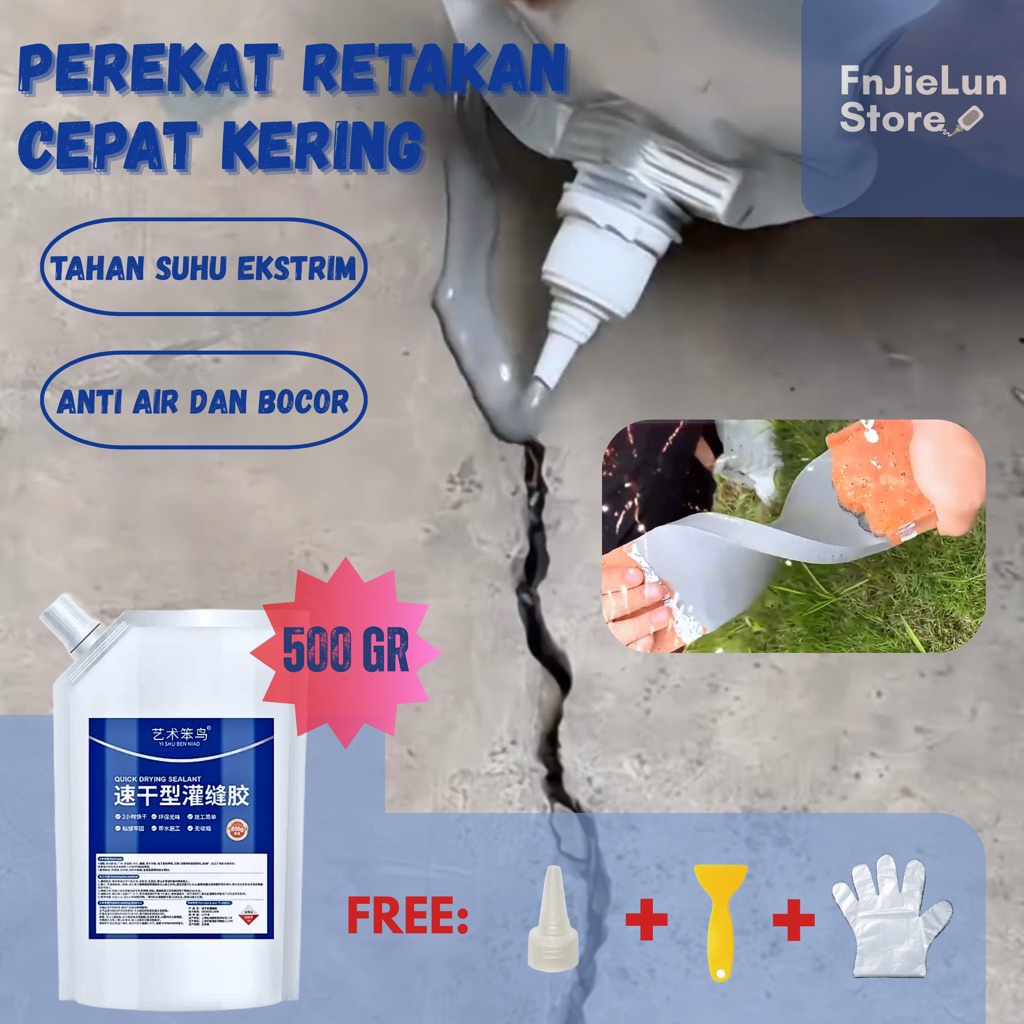 Jual Lem Sealant Pengisi Lubang Retakan Beton Perekat Cepat Kering Anti ...