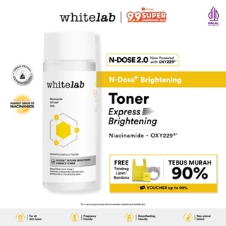 [NEW FORMULA] Whitelab N-Dose+ 2.0 Intensive Brightening Essence Toner - Toner Pencerah Wajah Anti Kusam & Melembapkan Dengan Aha [Bpom]