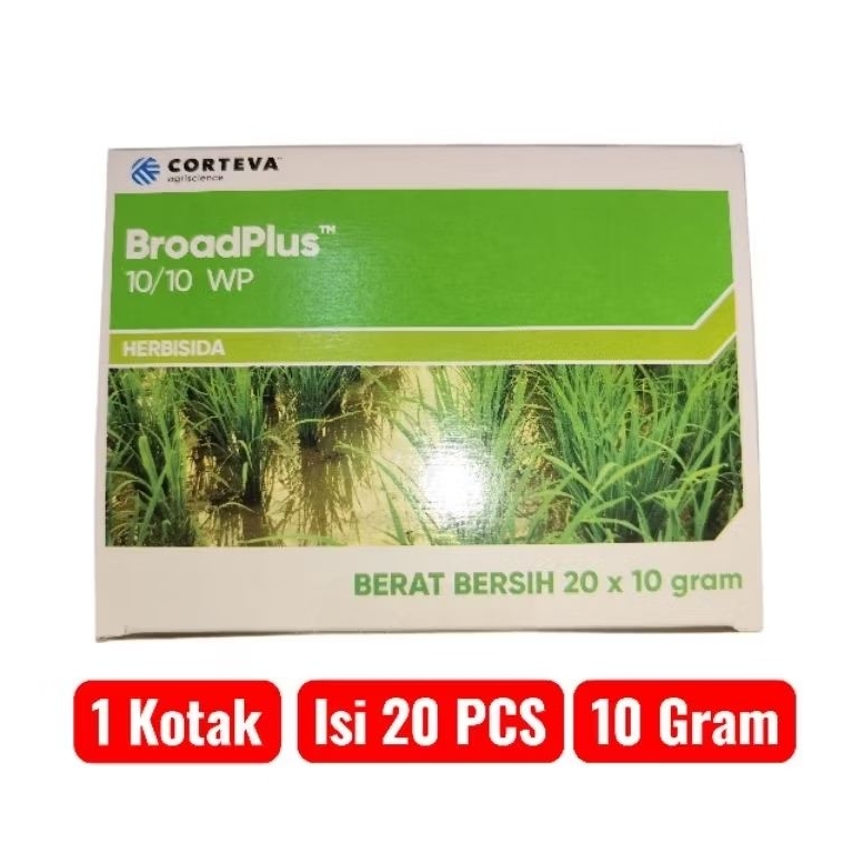 Herbisida Broadplus 77WP - 1 Kotak Isi 20 Pcs Berat 10 Gram