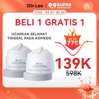 [100g] Dr.Leo -Amazon White Deep Pores Cleansing & Purifying Clay Mask Obat Komedo Masker Wajah / Masker Wash Off / Facial Mask / Mud Mask Pembersih Exfoliasi Wajah