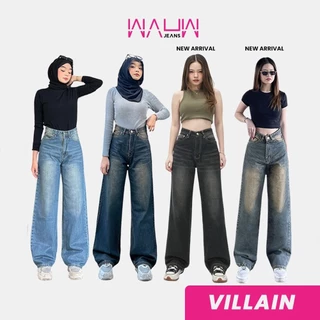 WAUW - Highwaist Baggy Loose Jeans VILLAIN