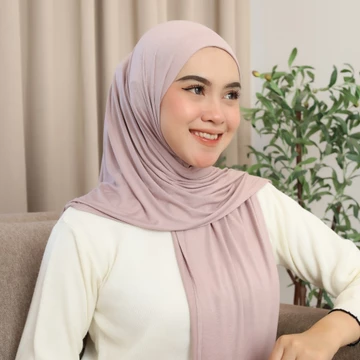 LINDAHIJAB Zahra Instan Jilbab Oval Inner Bahan Rayon Bamboo Adem Ringan