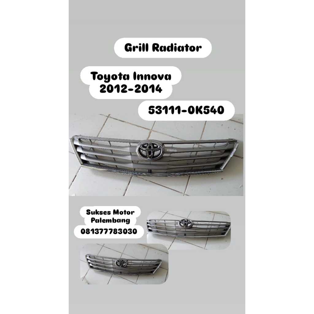 Jual Grill Radiator Toyota Innova 2012-2014 / 53111-0K540 | Shopee ...