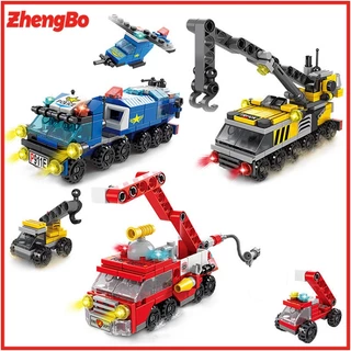 ZhengBo Mainan 147Pcs Polisi SWAT Blok Bangunan 3D Puzzle Edukasi Mainan Balok 6/7/8 tahun