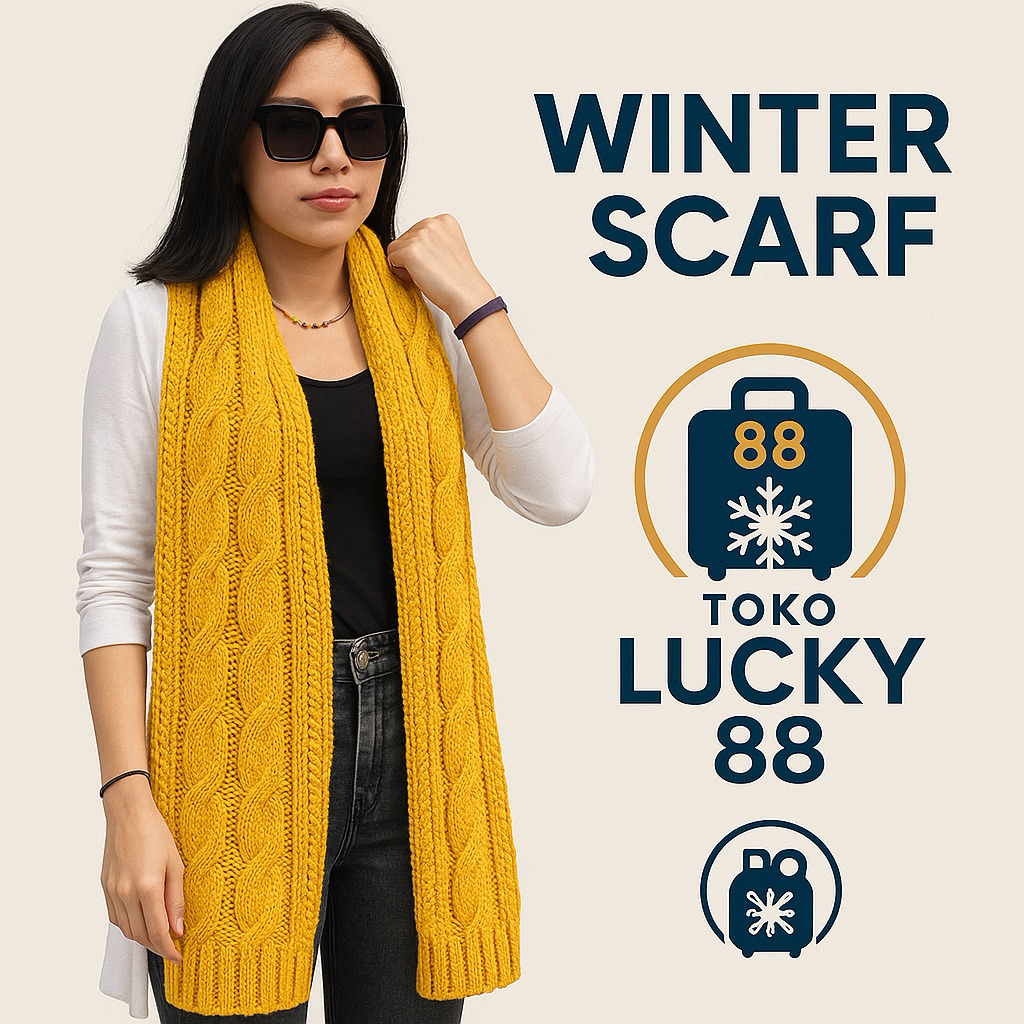 Jual MOLLAD XQ8125 Scarf Long Syal Rajut Wool Panjang Persegi Musim ...