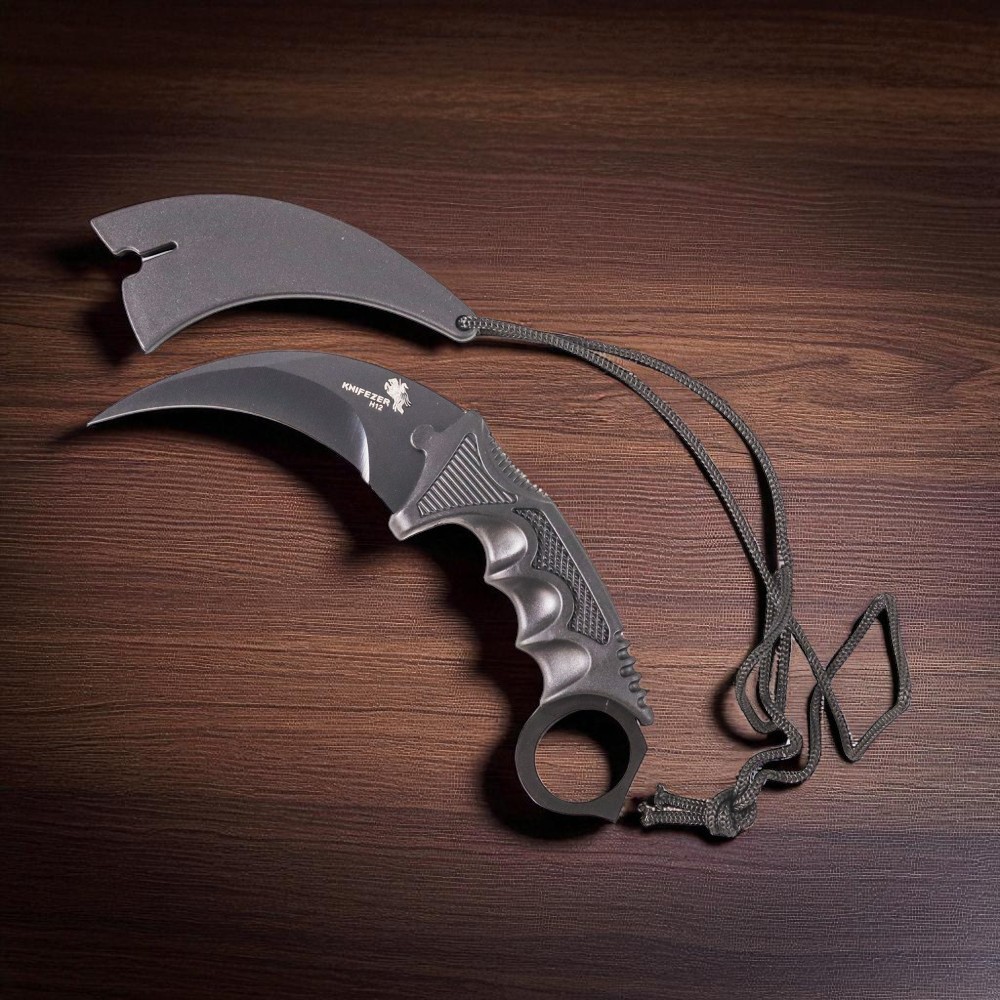 Jual alat camping vastar karambit tactikal cs Go hitam polos | Shopee ...