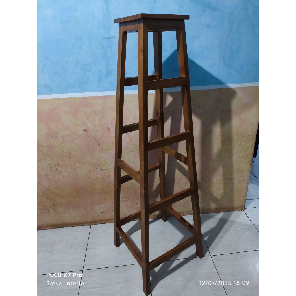 Jual kursi tangga kursi tinggi kayu FULL MAHONI 150CM | Shopee Indonesia