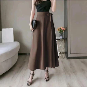 Rok Lilit Satin Silk Premium Rok Flare Wanita Polos Masakini Korean Style HIMARI SKIRT