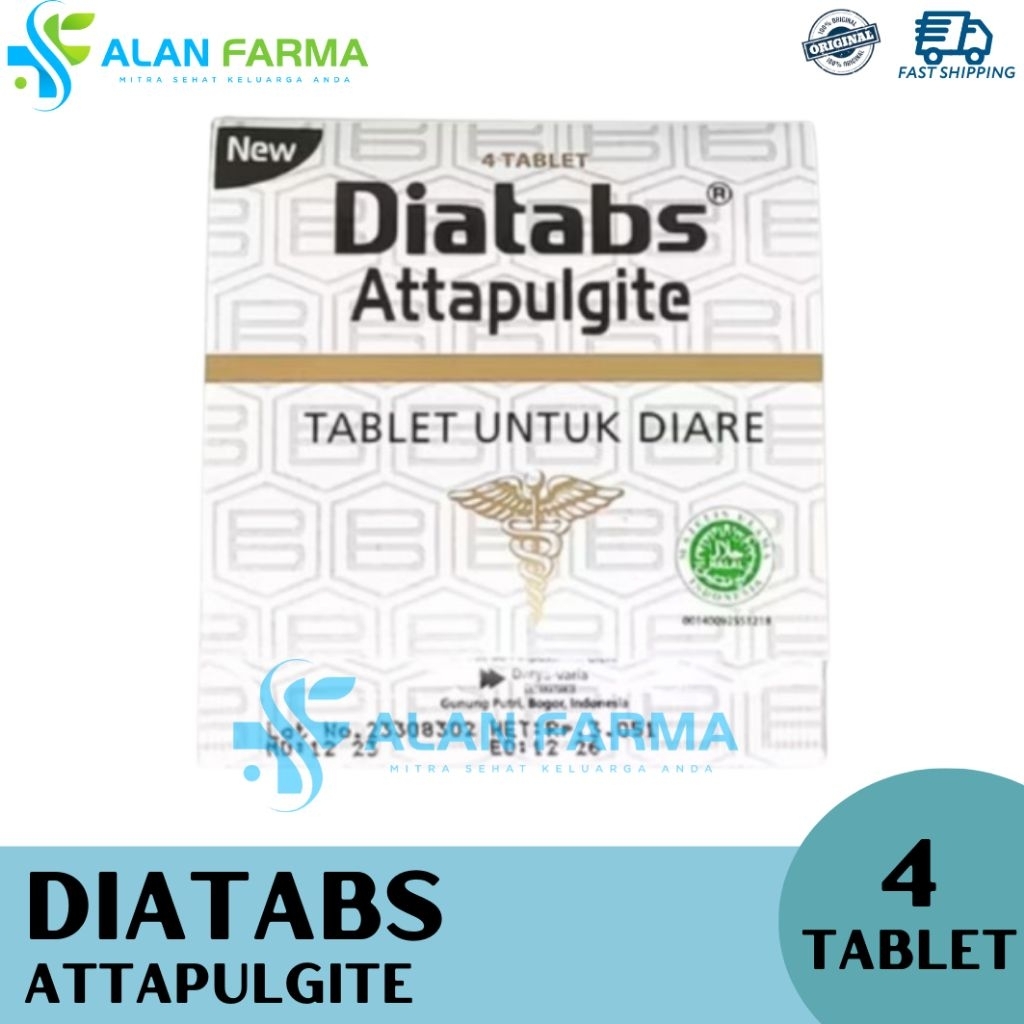 Jual Diatabs Strip isi 4 Tablet | Diatab | Obat Diare | New Diatabs ...