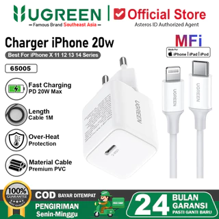 UGREEN Charger GaN N iPhone MFi PD Type-C to Lightning Fast Charging 20W 65005