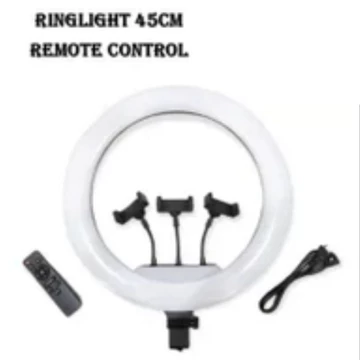 Ring Light LED 26cm 33cm 45cm 3 Warna RGB Beauty Ringlight Live Vlog Konten Selfie Plus Tripod