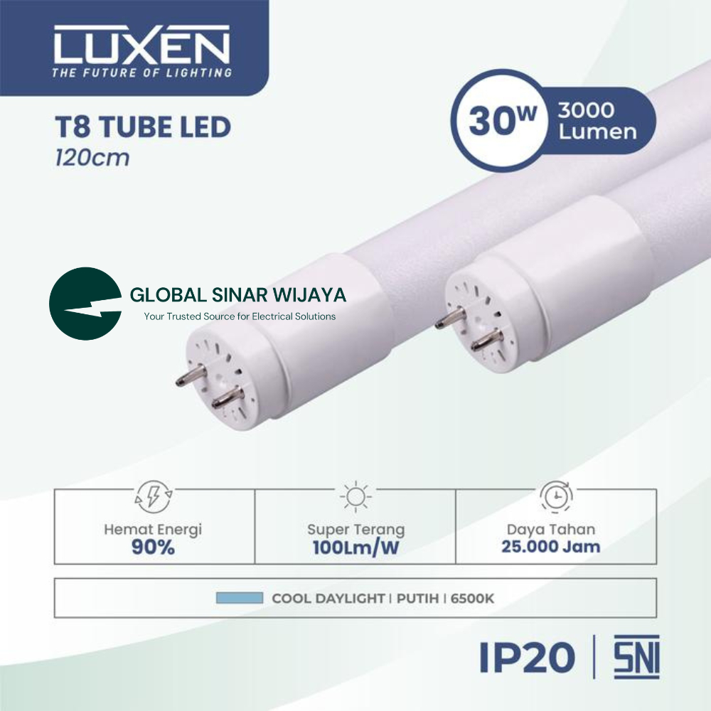 Jual Luxen Lampu TL LED Tube 18W TL18GLSCDL/WW 100 LM/W - 175-240V ...