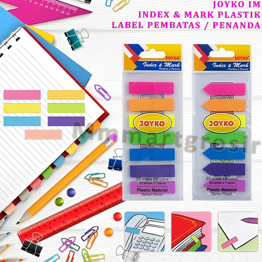 Jual Joyko / Index & Mark Plastik / Label Pembatas & Penanda / IM-30,31 ...