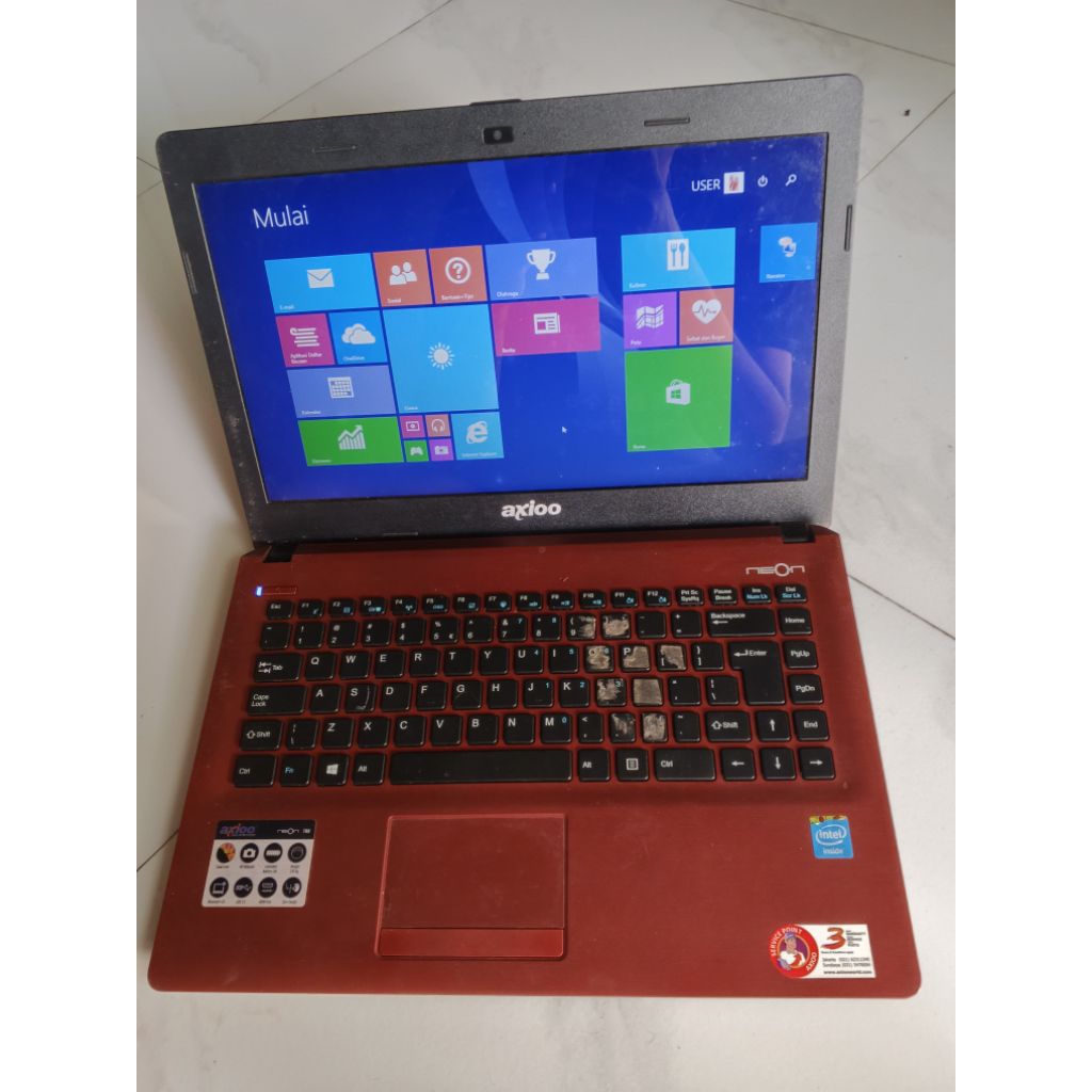 Jual Laptop AXIOO NEON TNN SECOND (nego) | Shopee Indonesia