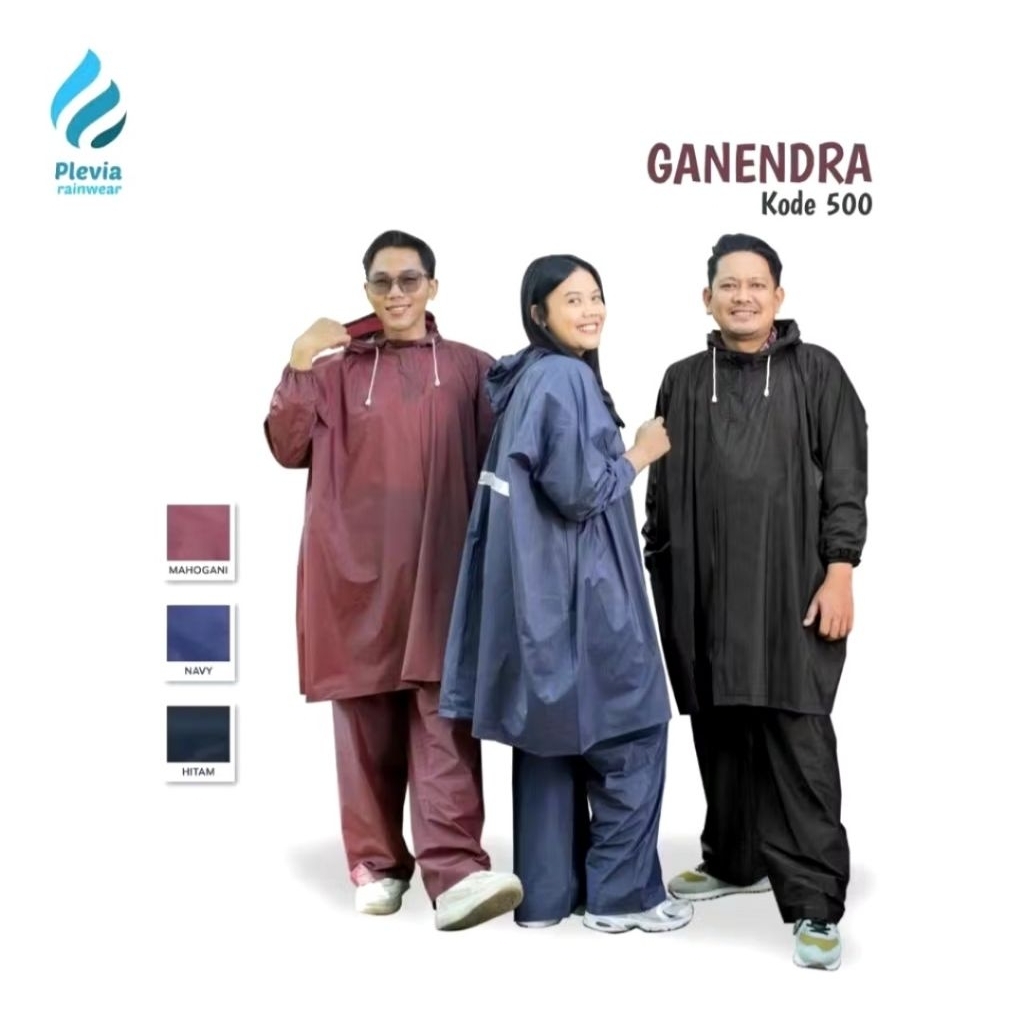 Jual Jas Hujan Ponco Lengan Celana Plevia Ganendra Jas hujan Dewasa Jas ...