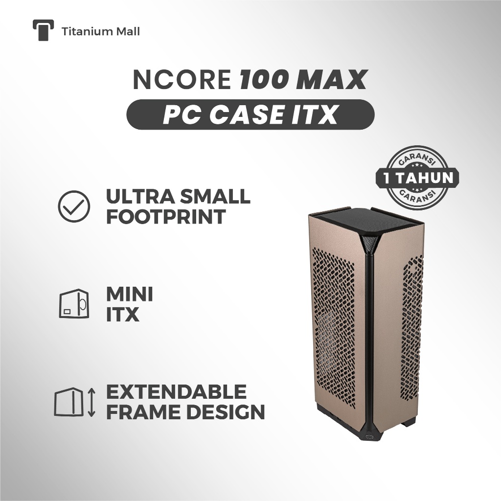 Jual PC CASE ITX NCORE 100 MAX - Cooler Master, AIO 120mm Tebal, Build ...