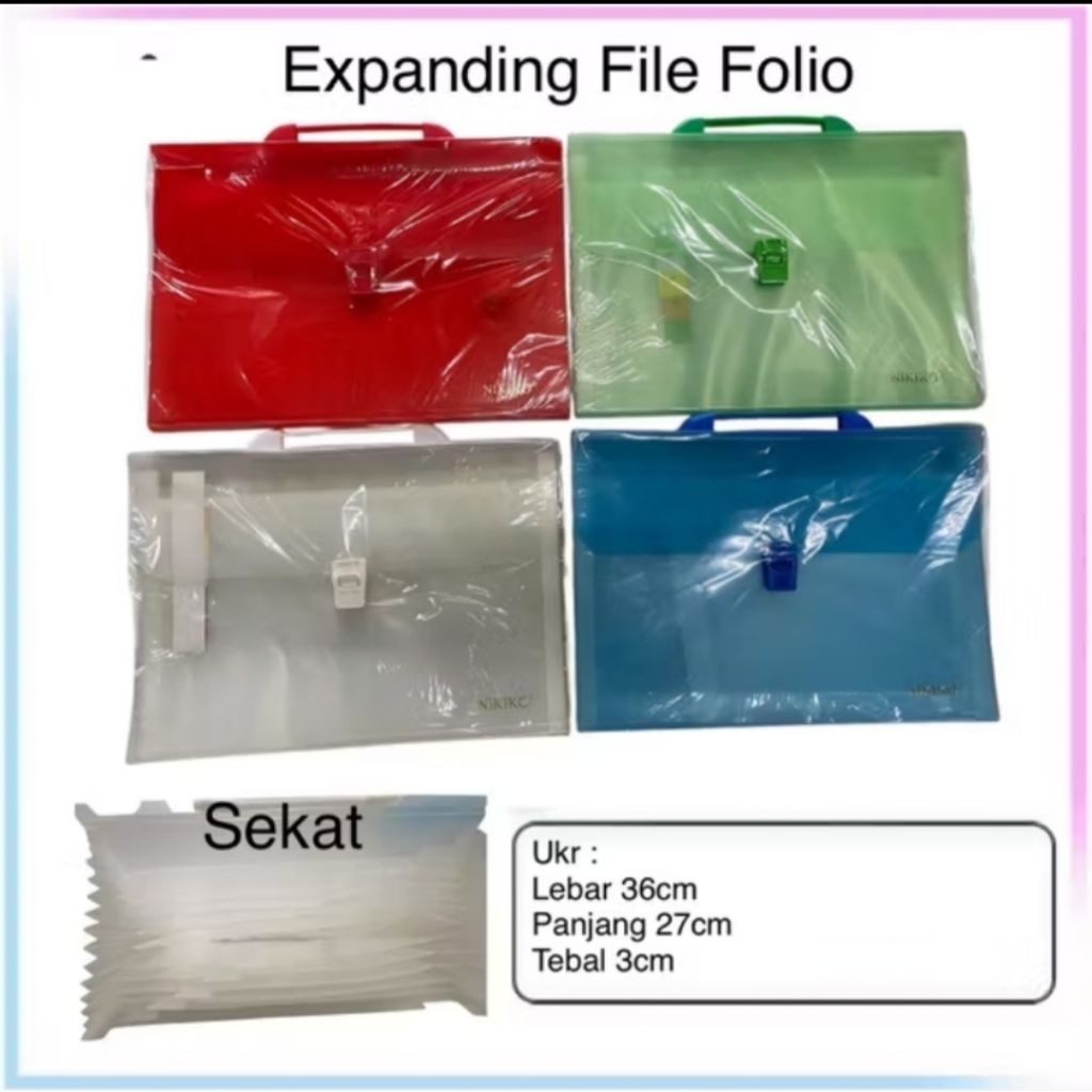 Jual Expanding File/Map Plastik Dokumen Odner File /Joyko Expanding ...