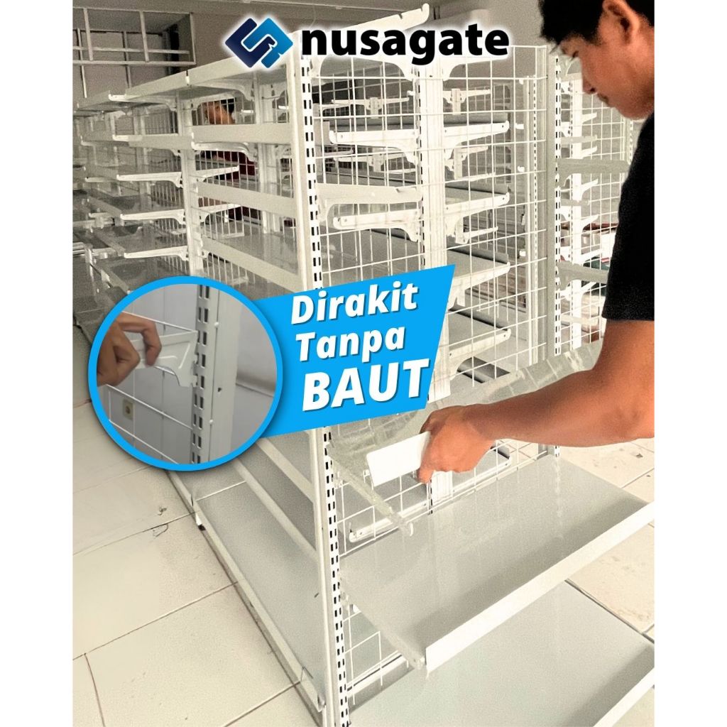 Jual PROMO Shelving Rak Minimarket / Shelving Rak Gondola MURAH + 2 ...