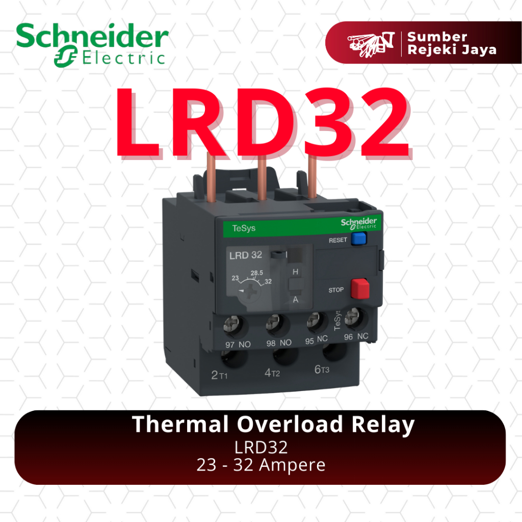 Schneider Thermal Overload Relay LRD32 23 - 32A