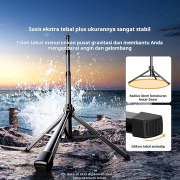 Tripod 2.1 Meter Besi Premium – Stand Holder HP Kamera Ringlight Live Streaming Hodler Handphone