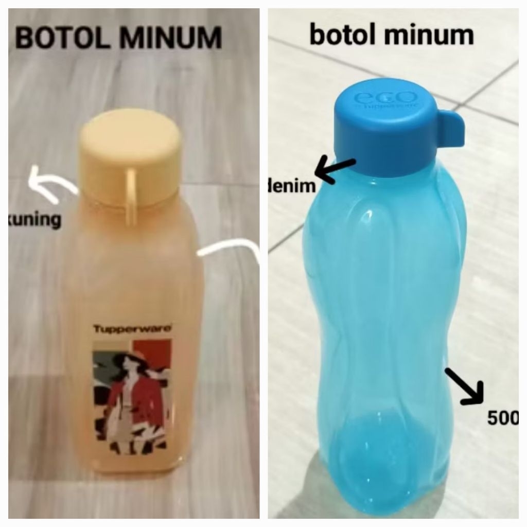 Jual ORIGINAL TUPPERWARE BOTOL ULIR/KOTAK 310/350/500ML | Shopee Indonesia
