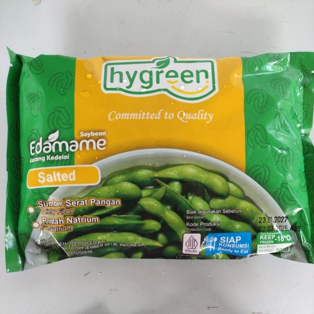 Jual HYGREEN Soybean Salted Edamame Kacang Kedelai Asin 500gr | Shopee ...
