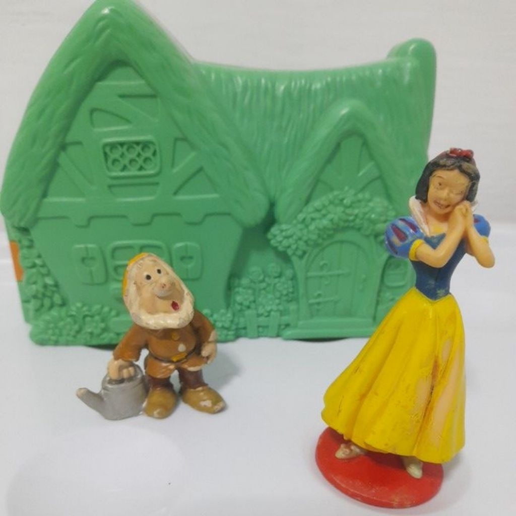 Jual Vintage Playset Original Mattel Disney (1993) - Snow White & Dwarf ...