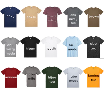 Paket 5 Kaos Pria Premium Kaos Polos Cowok Regular Basic T Shirt Soft