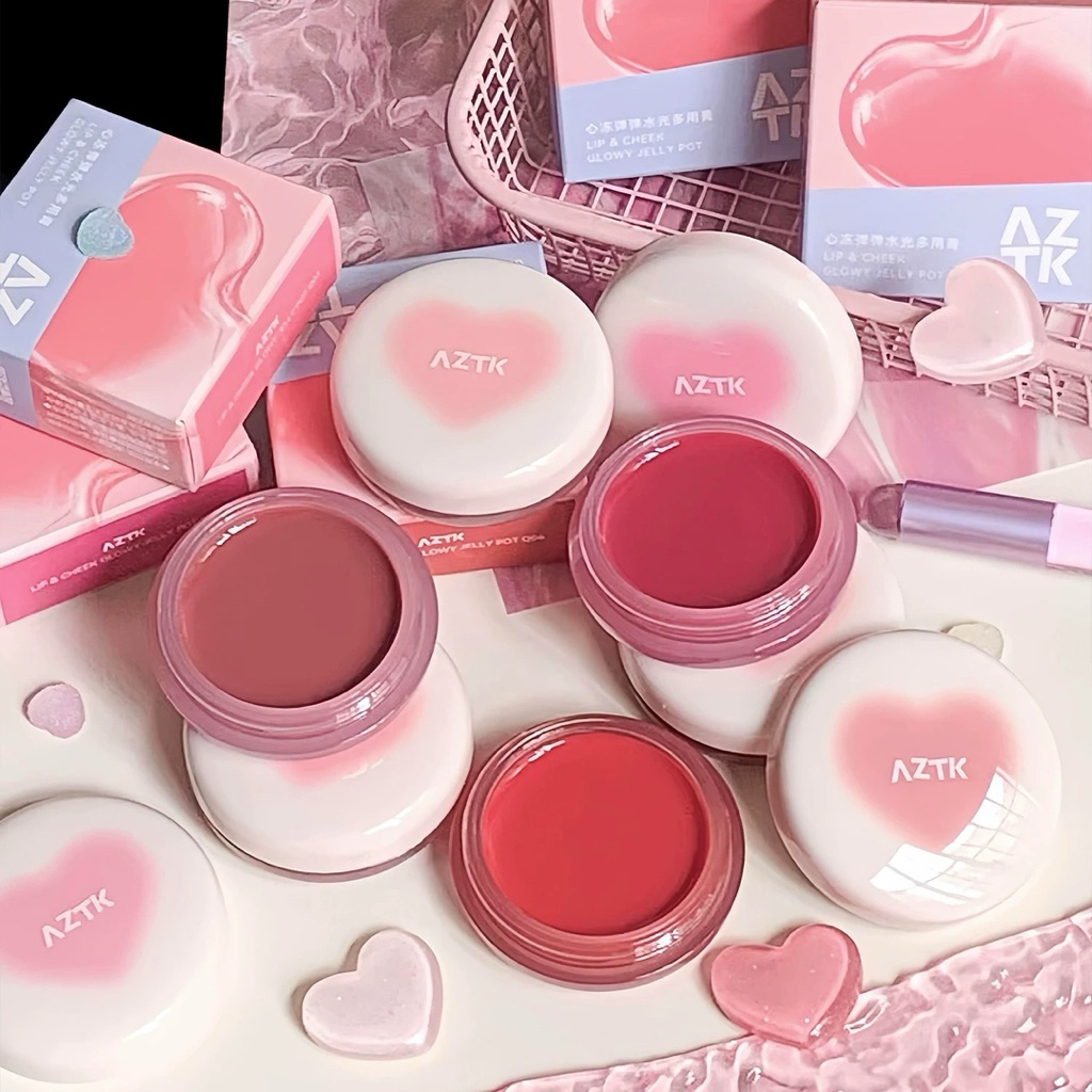 Jual AZTK Lip & Cheek Glowy Jelly Pot 3.5g | Shopee Indonesia
