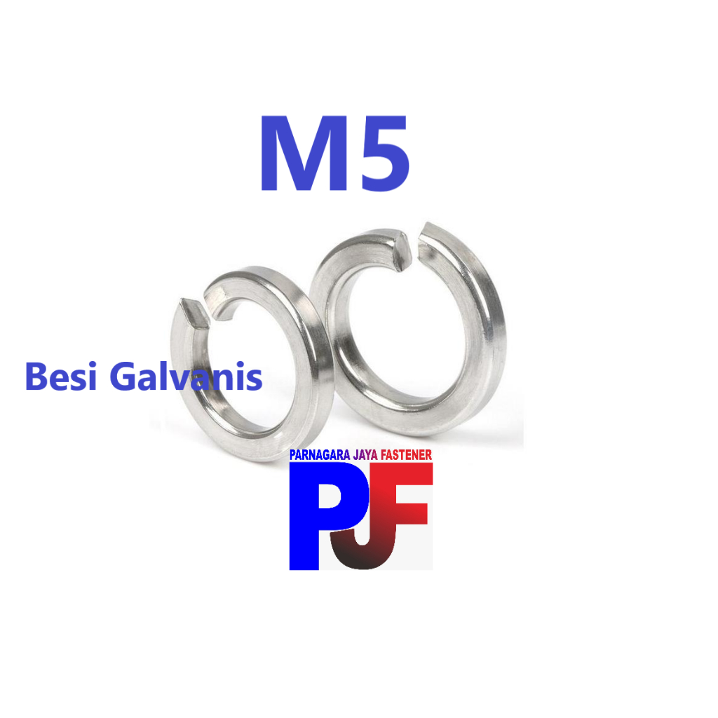 Jual Ring Per / Besi Puith / Spring Washer Galvanis M5 (10 Pcs ...