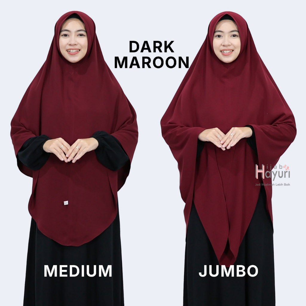 𝗛𝗶𝗷𝗮𝗯 𝗛𝗮𝘆𝘂𝗿𝗶 Bergo Non Pad Wolfis Jumbo Instan Syar'I Bergo Inaya