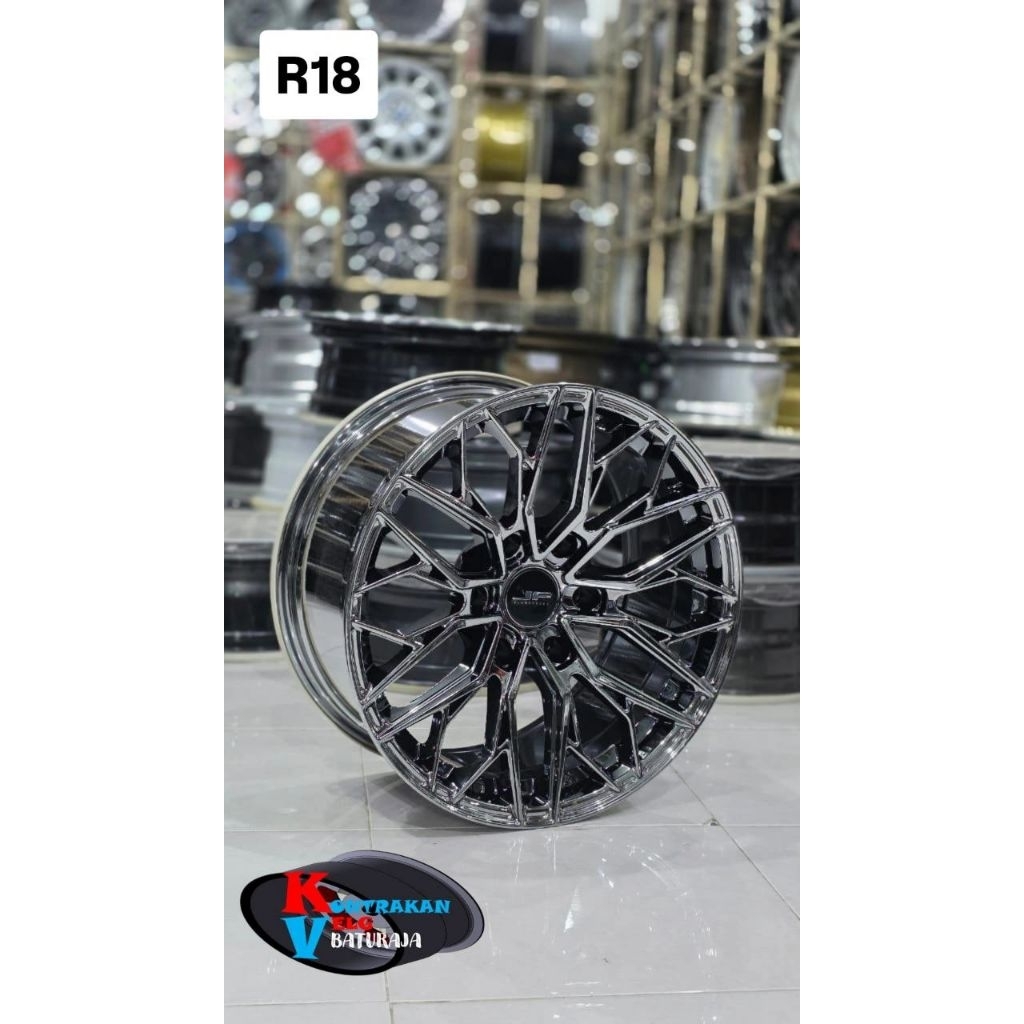 Jual Velg JF Flow Forming R18 Black Chrome 6x139 ( Pajero Fortuner Dll ...