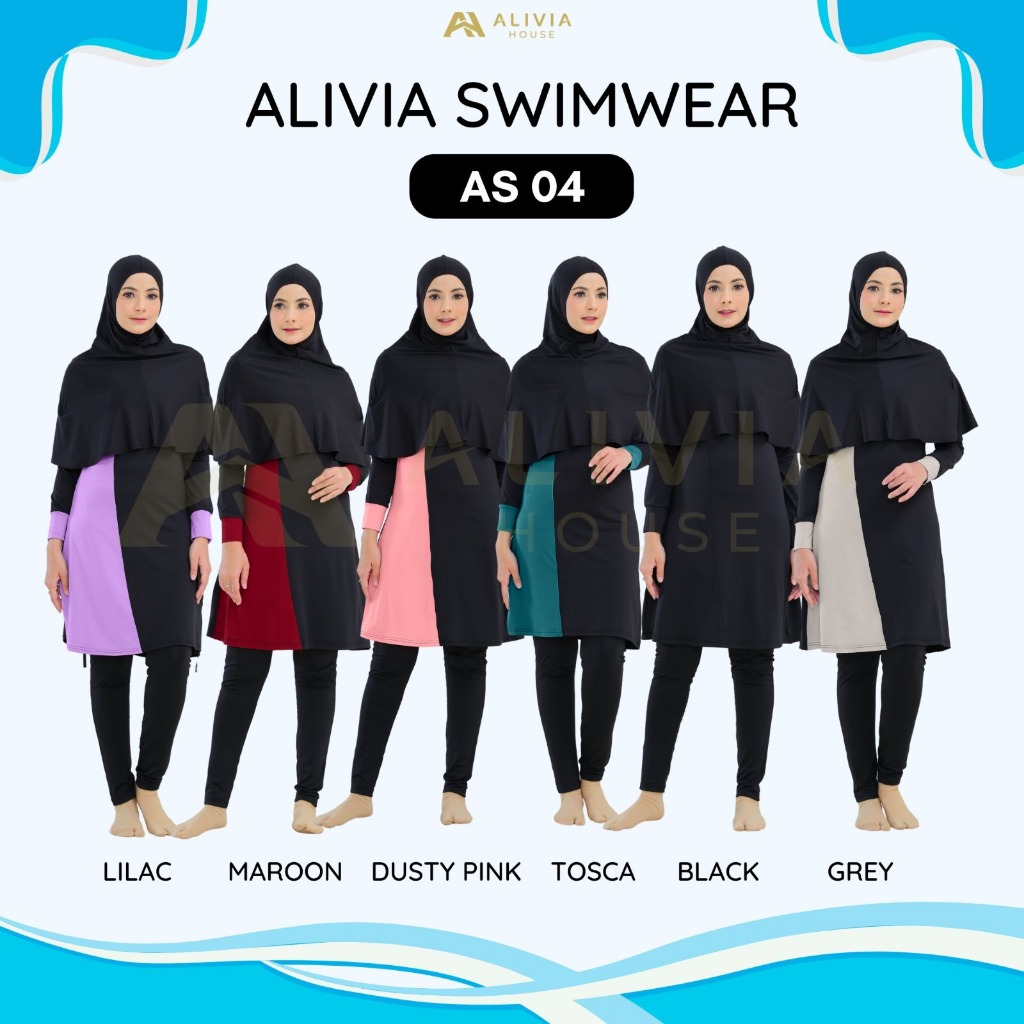 Jual Alivia House - Alivia Swimwear AS04 - Baju renang muslimah syari ...