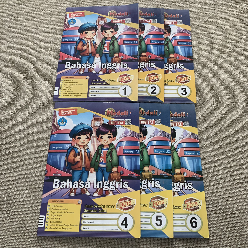 Jual Buku LKS Bahasa Inggris SD/MI Kelas 1-6 Semester Ganjil Kurikulum ...
