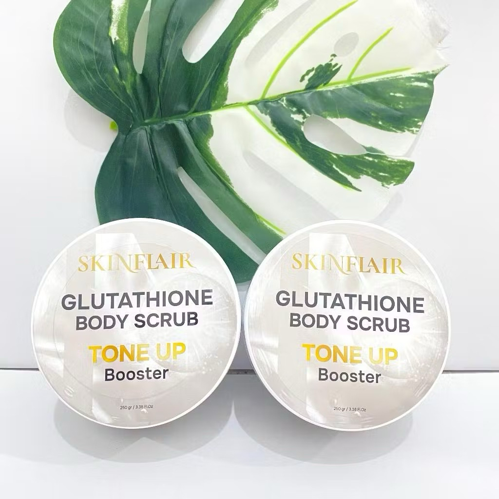 Jual [DAPAT 2] SKINFLAIR GLUTATHIONE BODY SCRUB TONE UP BOOSTER 250gr