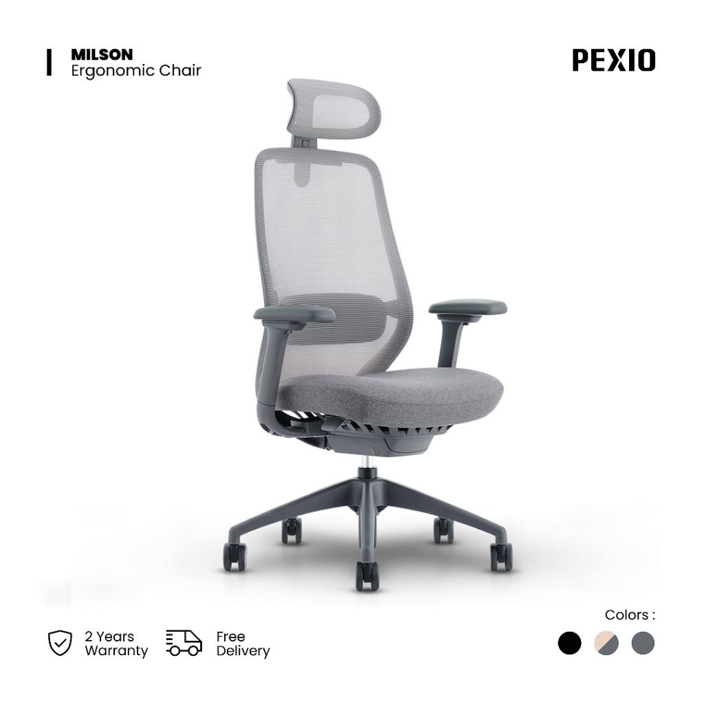 Jual PEXIO Ergonomic Chair Milson Shopee Indonesia