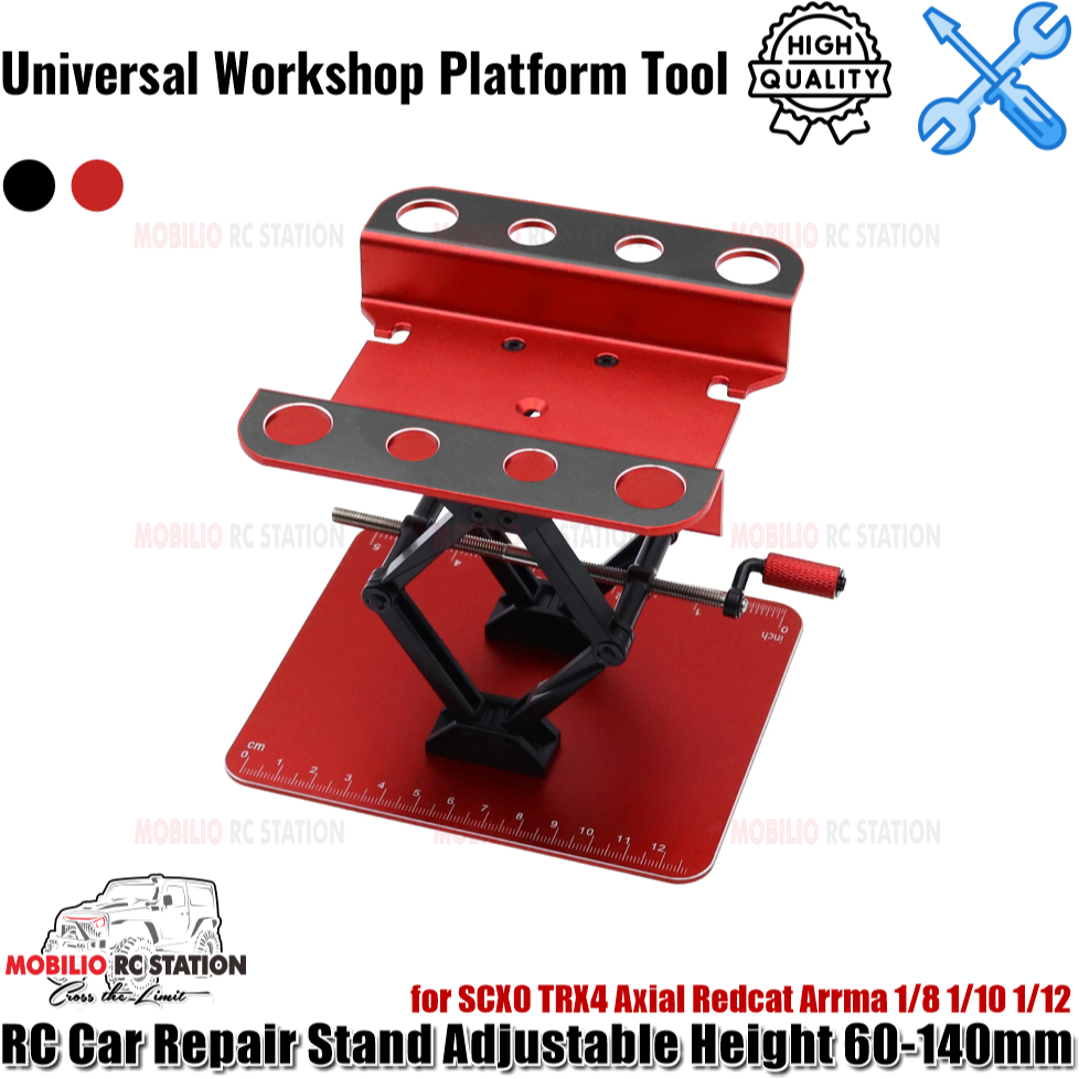 Jual RC Car Repair Stand Adjustable Height 60-140mm for SCX0 TRX4 Axial ...