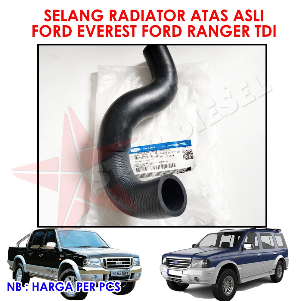 Jual SELANG RADIATOR ATAS ASLI WL84-15186-D FORD EVEREST FORD RANGER ...
