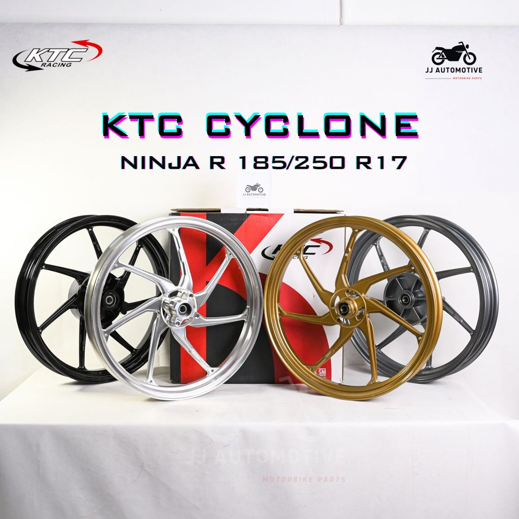 Jual Velg KTC Cyclone Ninja R Ukuran 185/250 Ring 17 | Shopee Indonesia