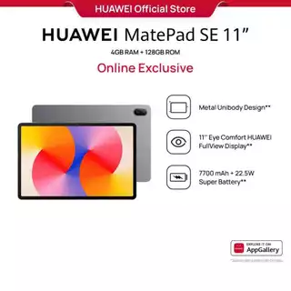 [TOP 1] HUAWEI MatePad SE 11" Tablet [4+128GB] | FHD+ Eye Comfort Display | 7700mAh | Metal Unibody