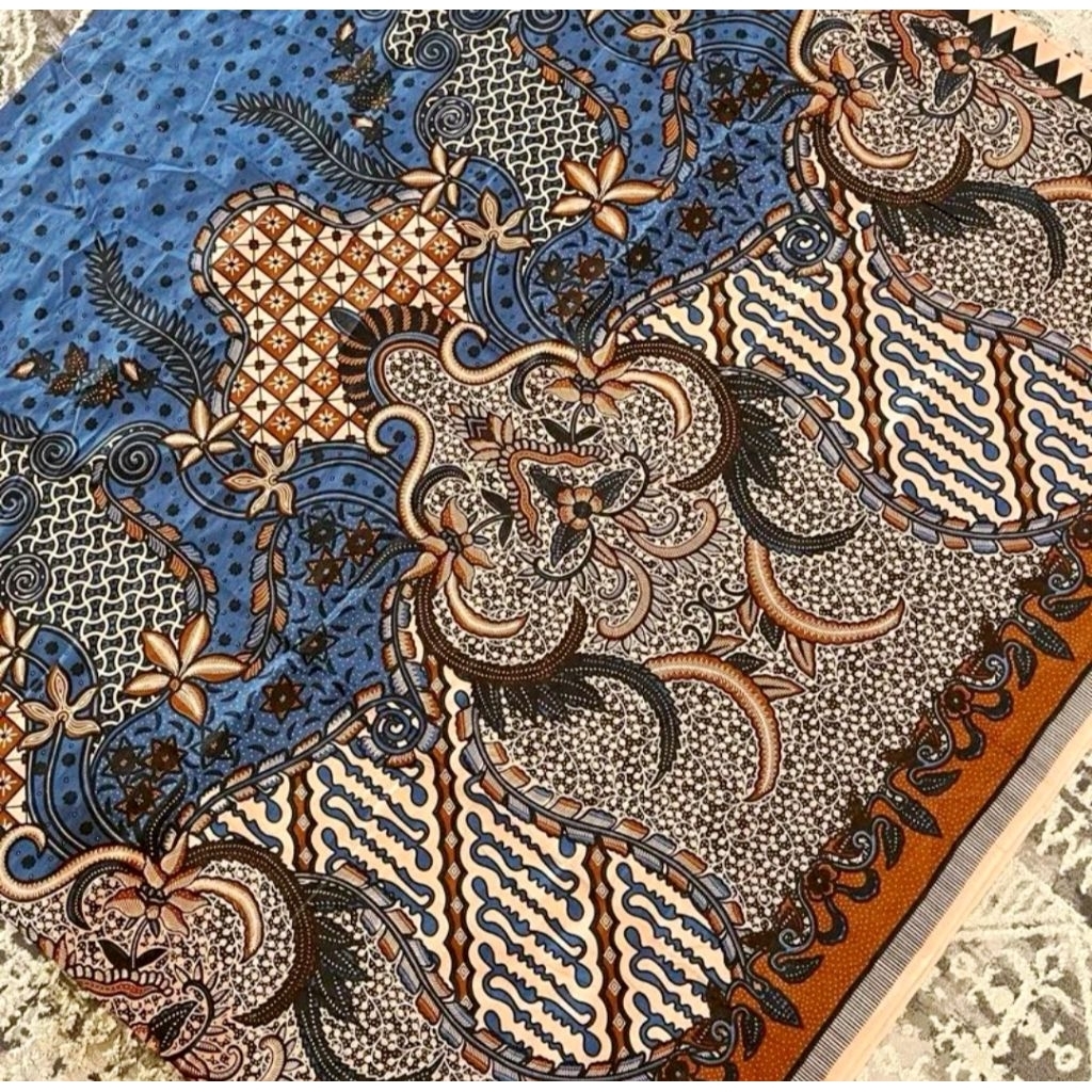 Jual Kain Batik Katun Prima Sanforized Motif Bunga | Shopee Indonesia