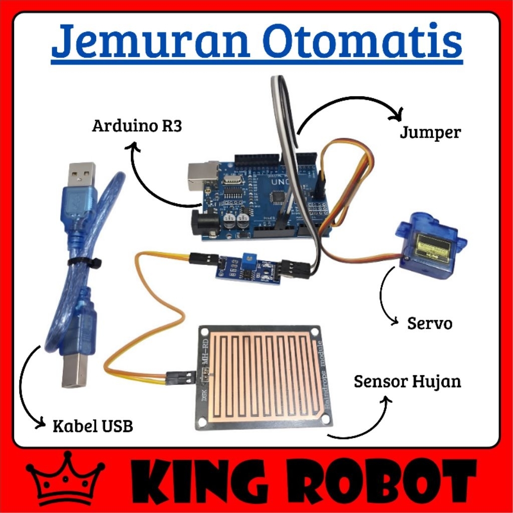 Jual Jemuran Otomatis Berbasis Arduino R3 Siap Pakai Paket Hemat Paket ...