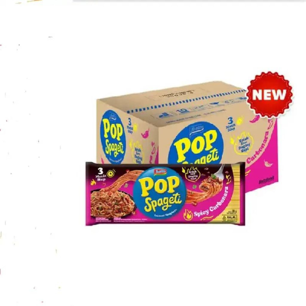 Jual Pop Spaghetti Spicy Carbonara Dus 40 x 80 gr | Shopee Indonesia