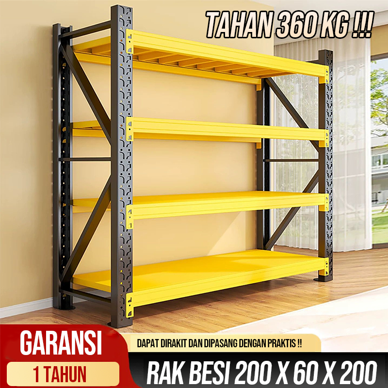 Jual BBAK Rak Susun Bertingkat 200 x 60 X 200 TAHAN 360 KG !! Rak Besi ...