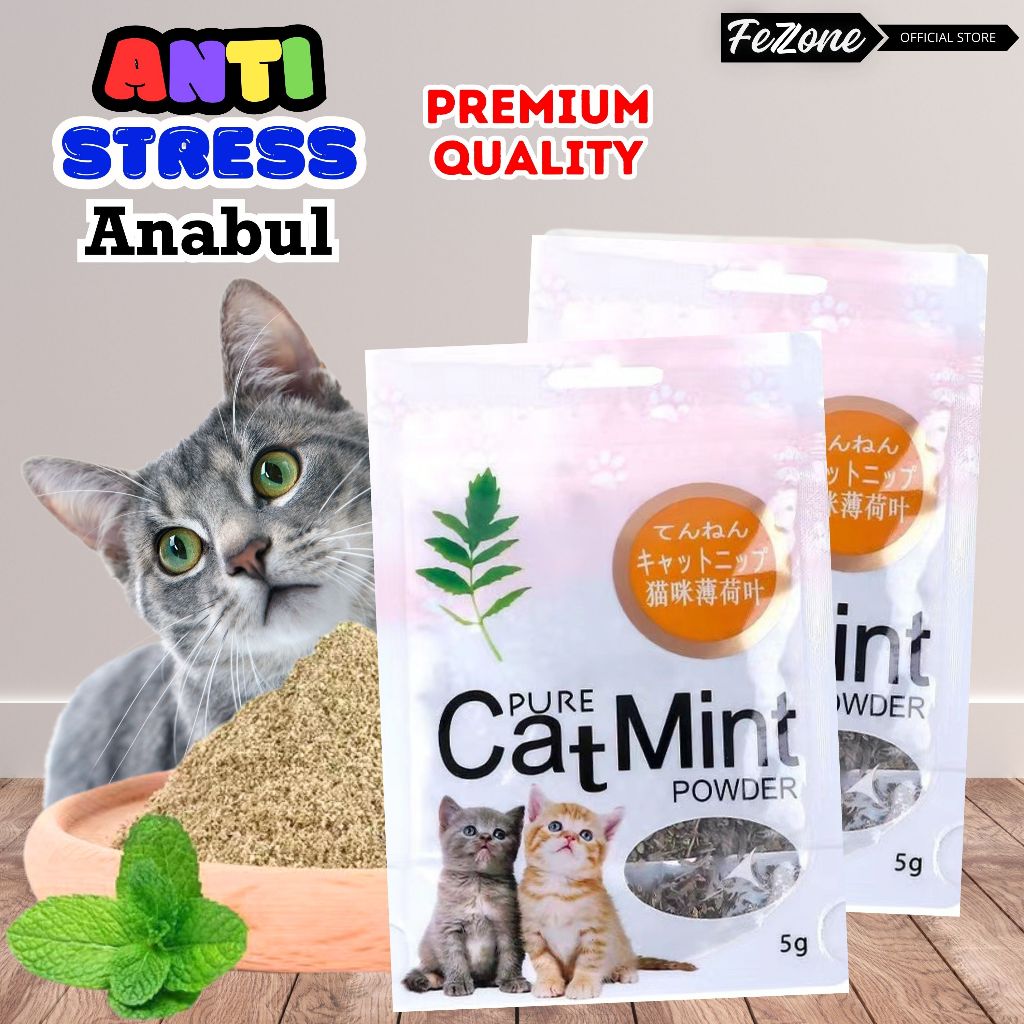 Jual Catmint Catnip Cat Mint Serbuk Organik Kucing 5g Bikin Fly Kucing ...