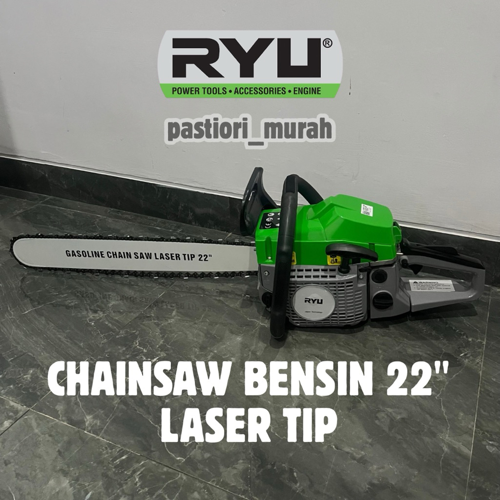 Jual Mesin Chainsaw Ryu Chainsaw RGS22-1 Mesin Potong Gergaji Kayu 22 ...